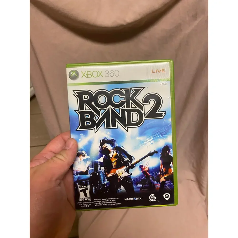 Rock Band 2 Complete w/ Manual CIB Tested (Microsoft Xbox 360, 2008)